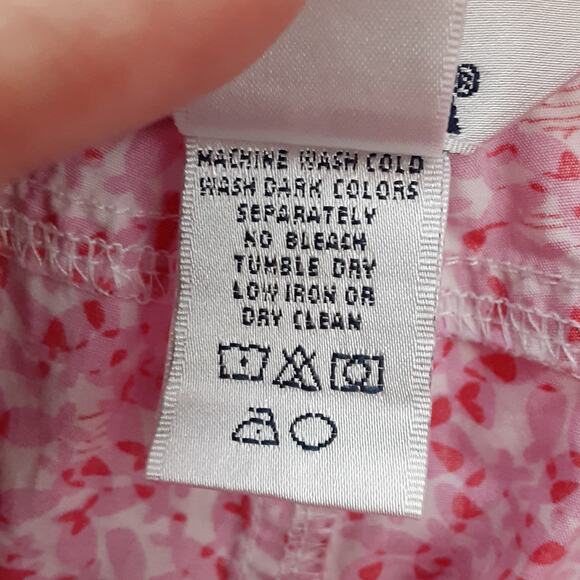 Lilly Pulitzer Mini Callahan Shorts Girls 10 Adjustable Waist Pink Fish Vintage - Picture 6 of 9